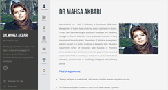 Desktop Screenshot of mahsaakbari.com