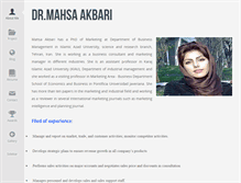 Tablet Screenshot of mahsaakbari.com